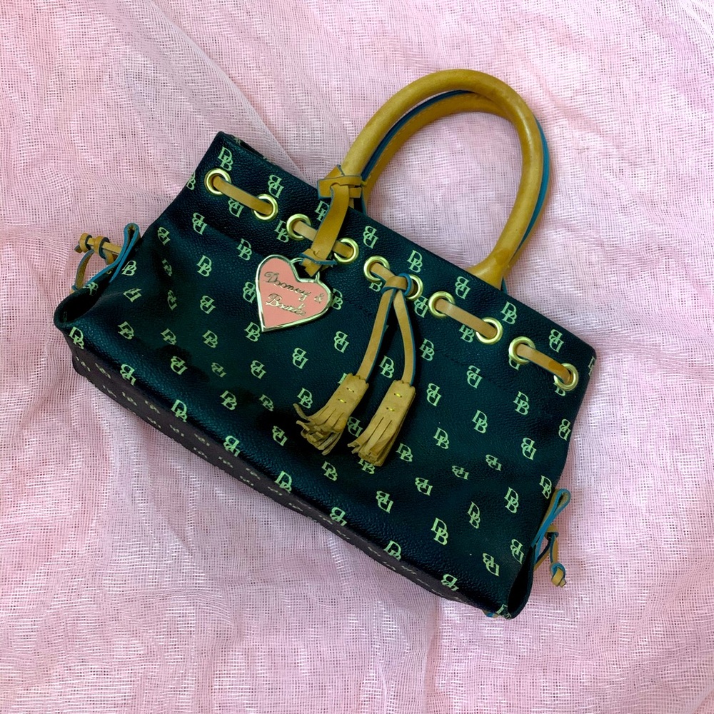 Vintage Leather Dooney and Bourke Mini Hand Bag